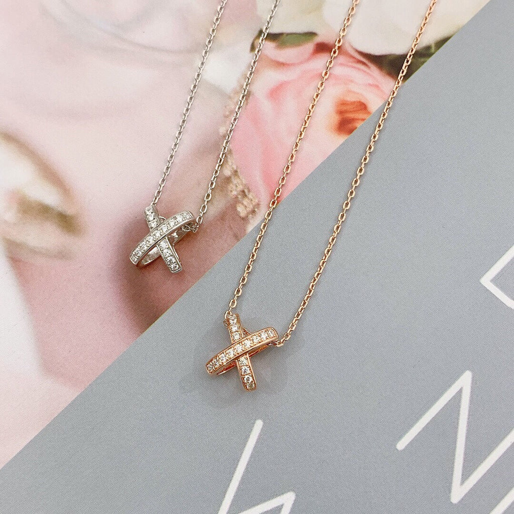 [LUXE JEWELRY]JEUX DE DIAMOND NECKLACE