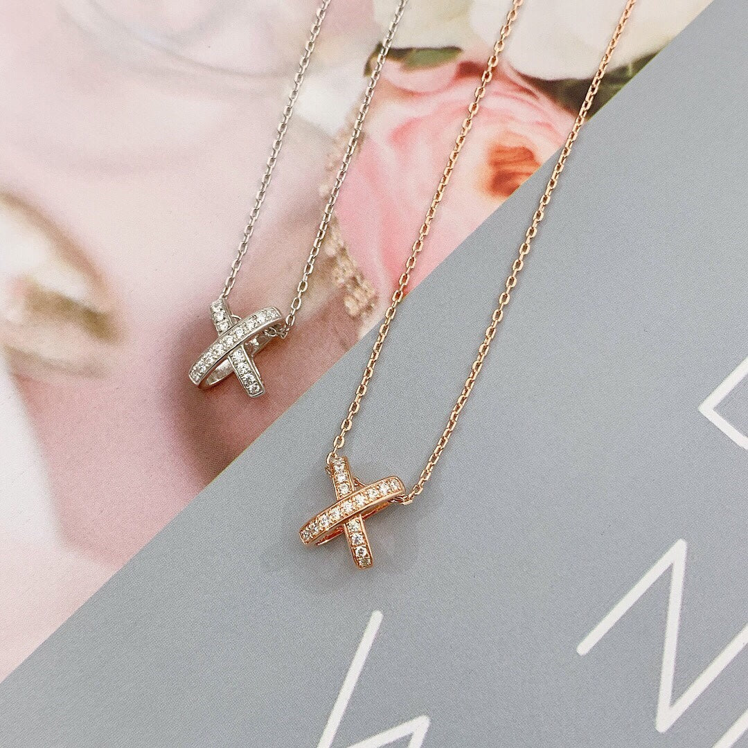 [LUXE JEWELRY]JEUX DE DIAMOND NECKLACE