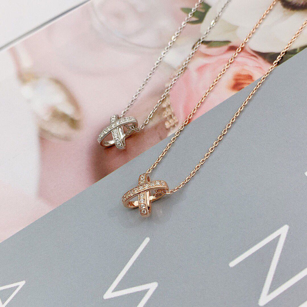 [LUXE JEWELRY]JEUX DE DIAMOND NECKLACE