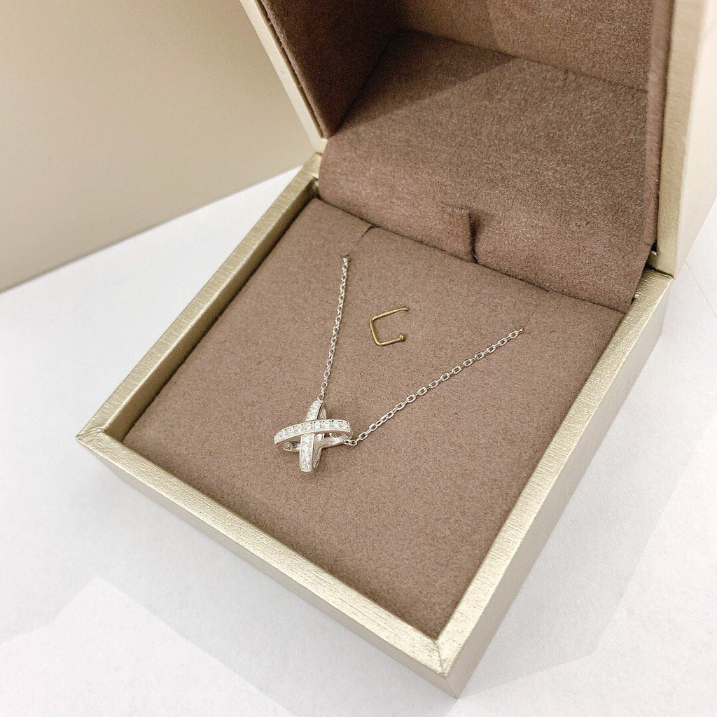 [LUXE JEWELRY]JEUX DE DIAMOND NECKLACE