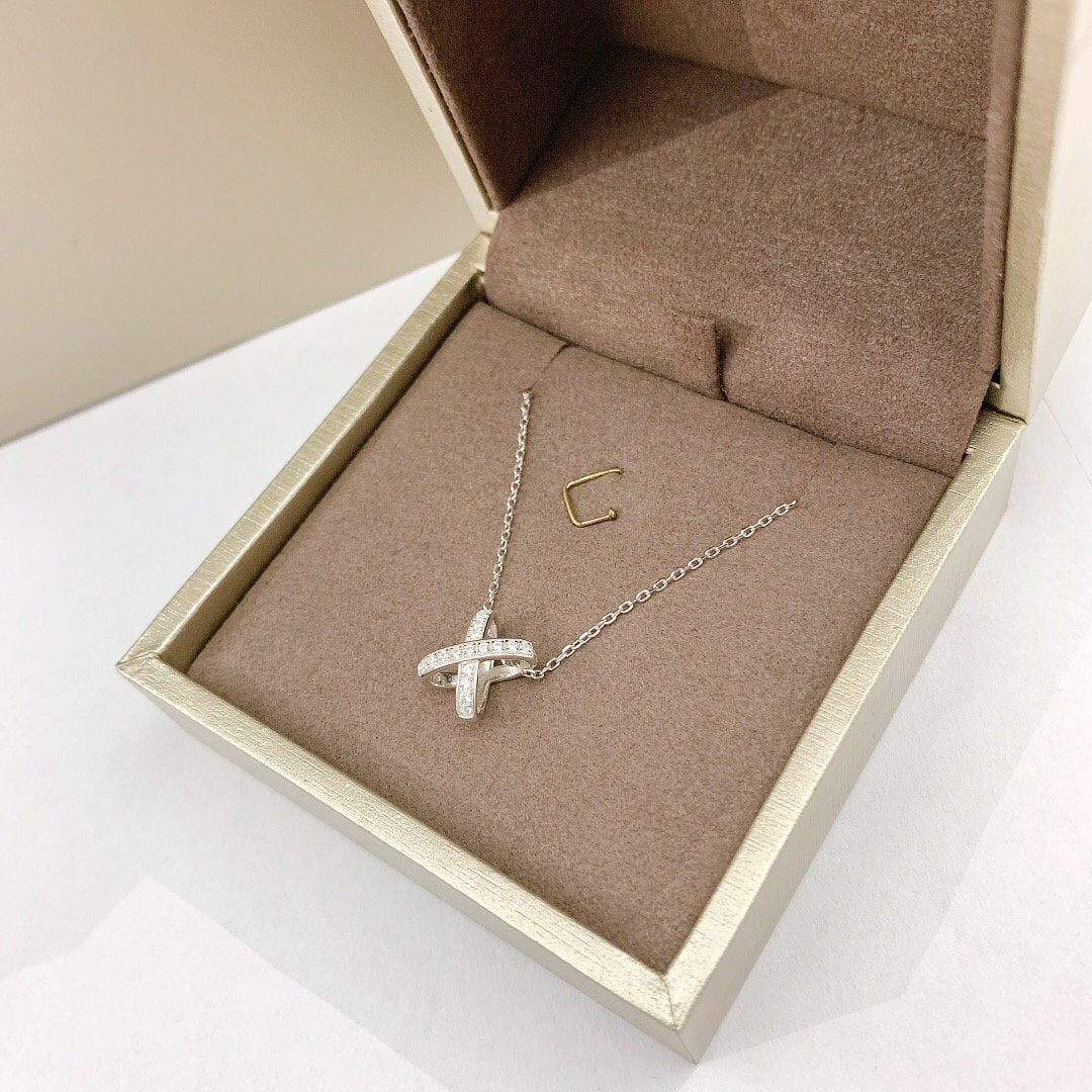 [LUXE JEWELRY]JEUX DE DIAMOND NECKLACE