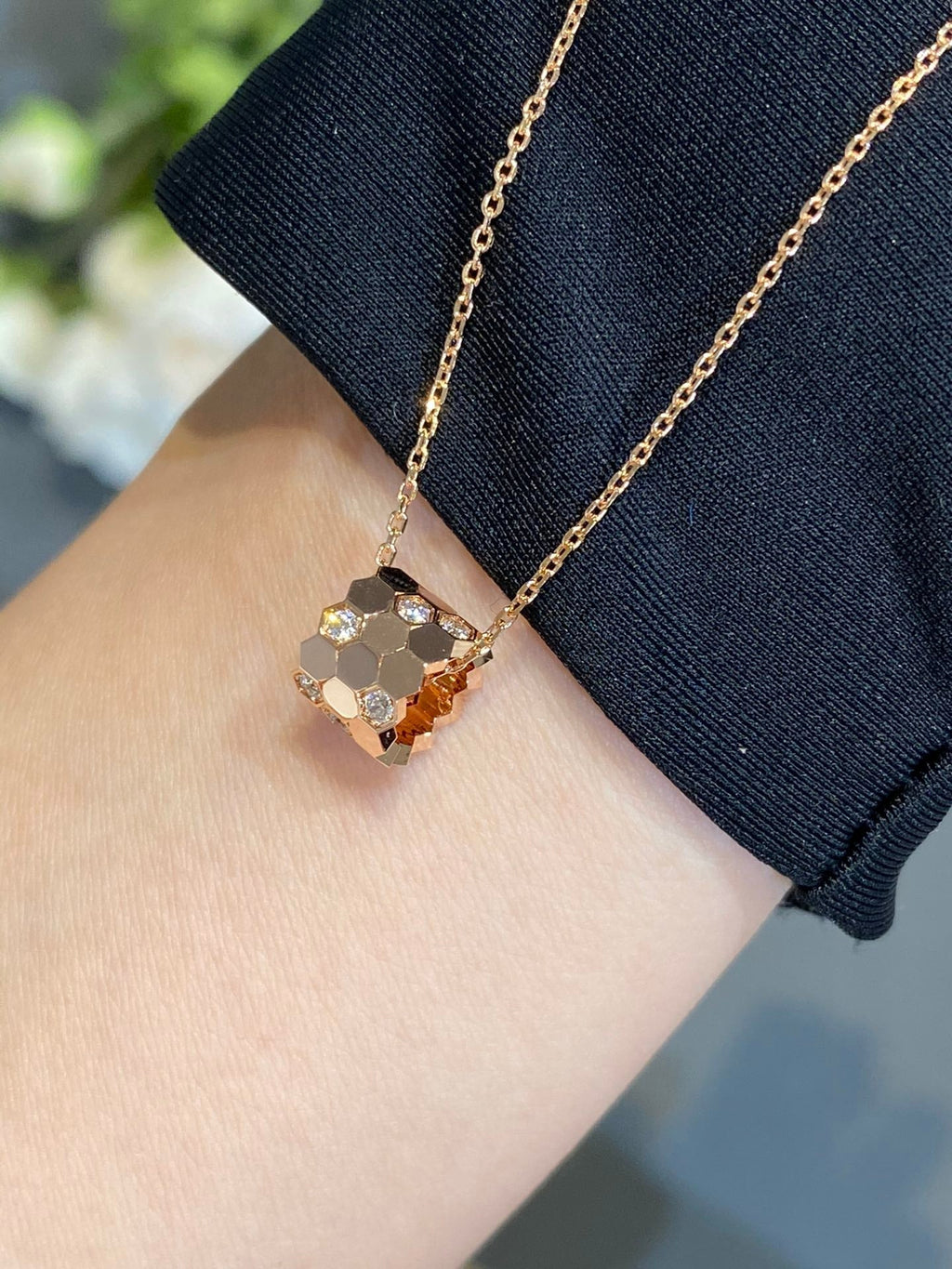 [LUXE JEWELRY]BEE LOVE DIAMOND NECKLACE