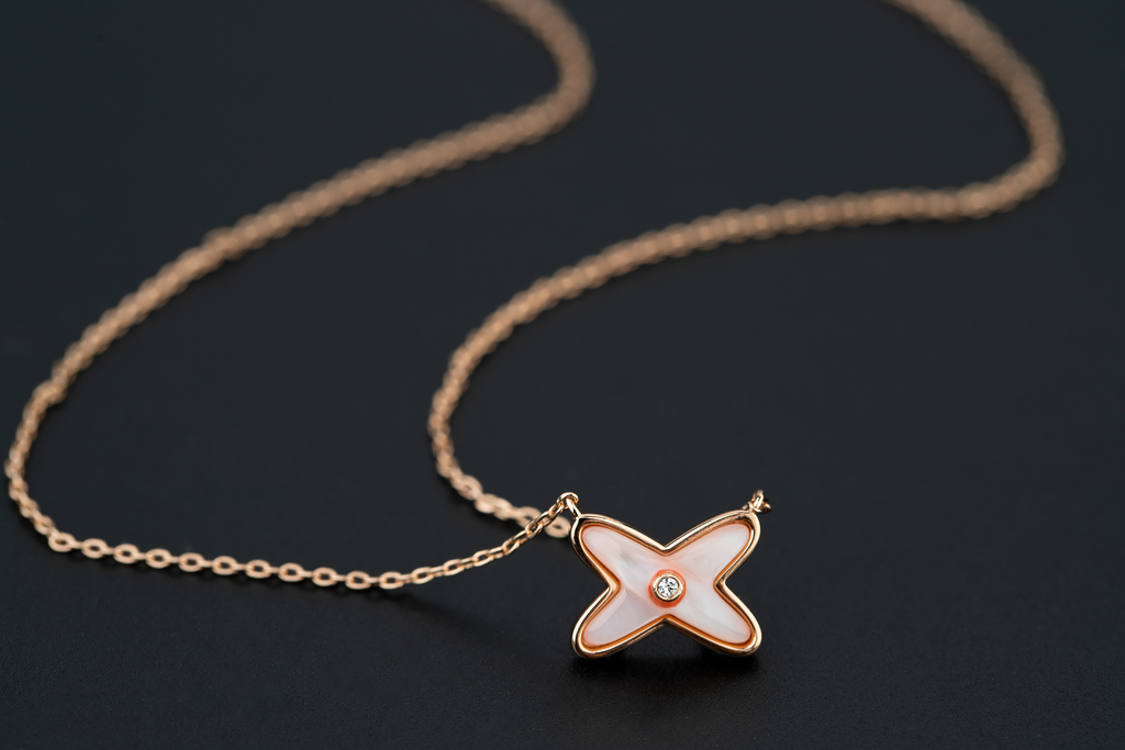 [LUXE JEWELRY]JEUX DE NECKLACE 1 DIAMOND