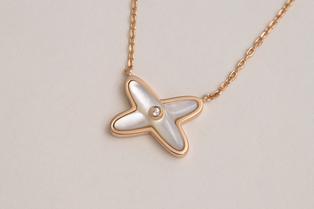 [LUXE JEWELRY]JEUX DE NECKLACE 1 DIAMOND
