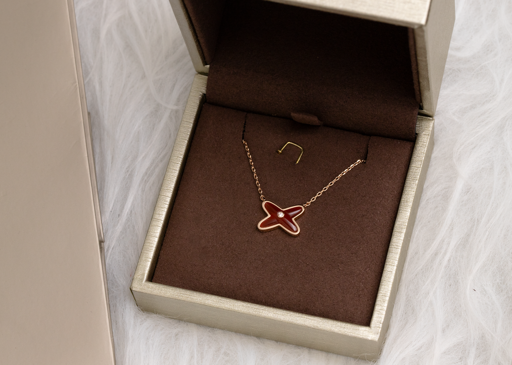[LUXE JEWELRY]JEUX DE NECKLACE 1 DIAMOND