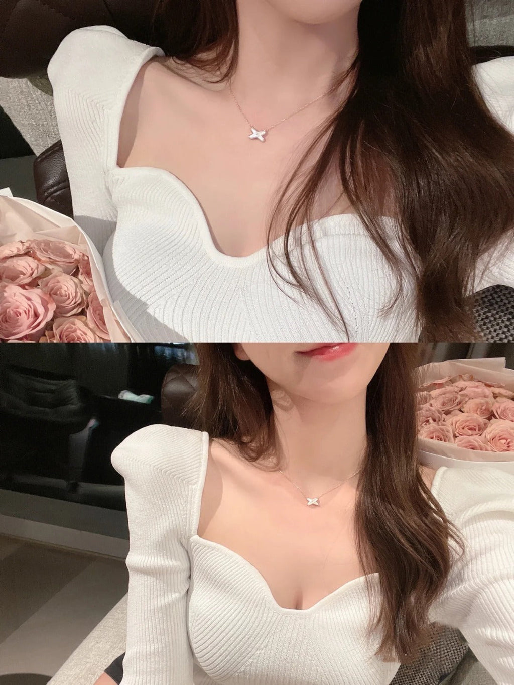 [LUXE JEWELRY]JEUX DE NECKLACE 1 DIAMOND