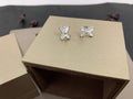 [LUXE JEWELRY]JEUX DE WHITE MOP SILVER DIAMOND EARRINGS