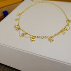 [LUXE JEWELRY]BLOOMING SUPPLE NECKLACE BRASS