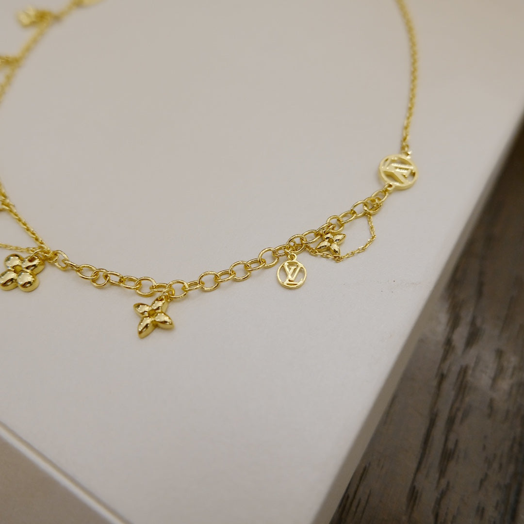 [LUXE JEWELRY]BLOOMING SUPPLE NECKLACE BRASS