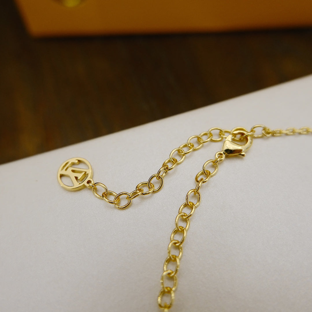 [LUXE JEWELRY]BLOOMING SUPPLE NECKLACE BRASS
