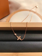 [LUXE JEWELRY]BLOSSOM PENDANT PINK GOLD AND DIAMOND