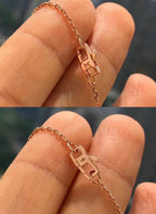 [LUXE JEWELRY]BLOSSOM PENDANT PINK GOLD AND DIAMOND
