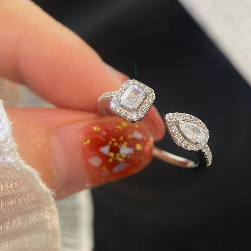 [LUXE JEWELRY]MY TWIN TOI & MOI SILVER DIAMOND RING