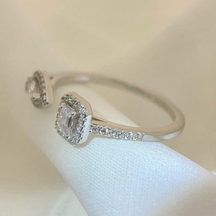 [Luxe Jewellery] MY TWIN TOI & MOI SILVER DIAMOND RING
