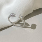 [LUXE JEWELRY]MY TWIN TOI & MOI SILVER DIAMOND RING