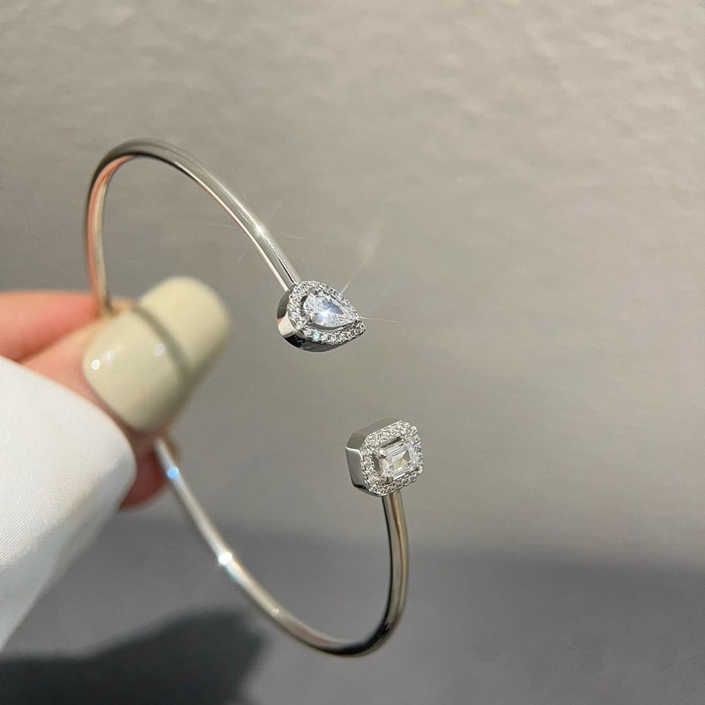 [Luxe Jewellery] JONC FLEX MY TWIN TOI & MOI SILVER DIAMOND BRACELET