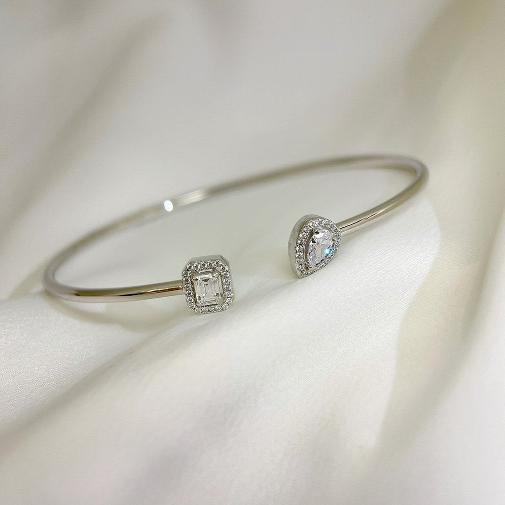 [Luxe Jewellery] JONC FLEX MY TWIN TOI & MOI SILVER DIAMOND BRACELET