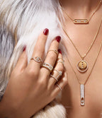 [Luxe Jewellery] LUCKY MOVE PM NECKLACE PINK GOLD DIAMOND
