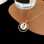 [LUXE JEWELRY]LUCKY MOVE MM NACRE BLANCHE DIAMOND NECKLACE