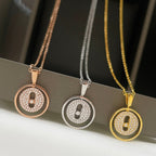 [LUXE JEWELRY]LUCKY MOVER PM PAVED NECKLACE