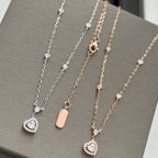 [LUXE JEWELRY]JOY HEART DIAMOND NECKLACE