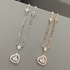 [LUXE JEWELRY]JOY HEART DIAMOND NECKLACE