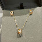 [LUXE JEWELRY]CHAIN MOVE ROMANE PEDAND NECKLACE