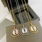 [Luxe Jewellery] LUCKY MOVE MM NACRE BLANCHE DIAMOND NECKLACE