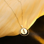 [Luxe Jewellery] LUCKY MOVE MM SILVER DIAMOND NECKLACE