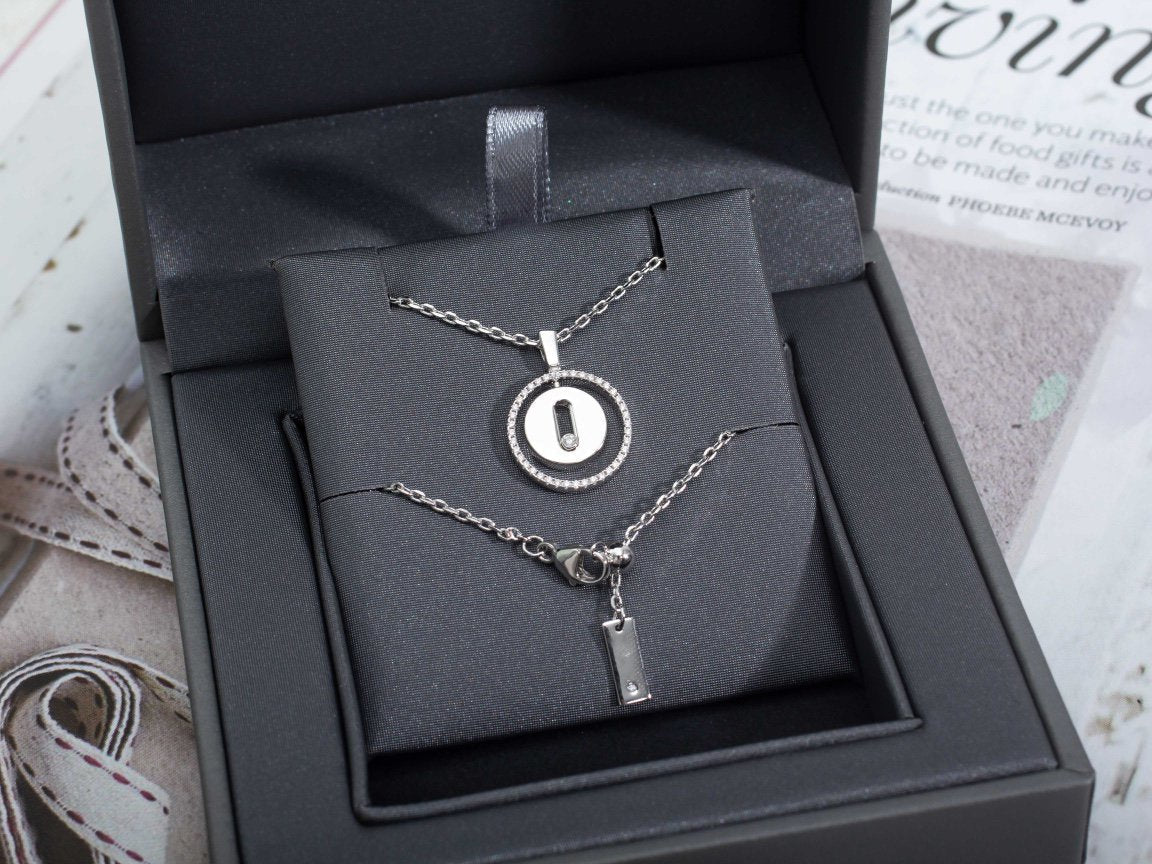 [Luxe Jewellery] LUCKY MOVE PM NECKLACE SILVER DIAMOND