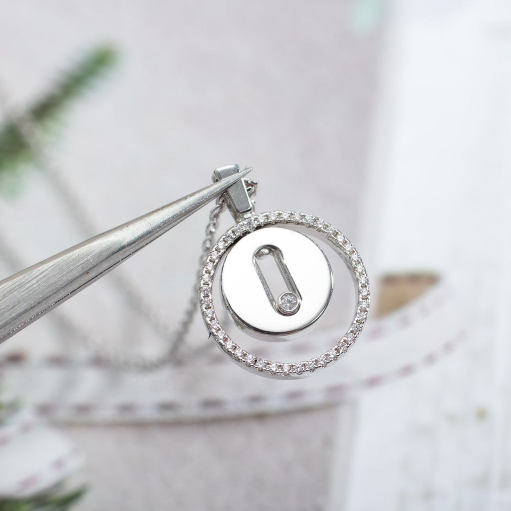 [Luxe Jewellery] LUCKY MOVE PM NECKLACE SILVER DIAMOND
