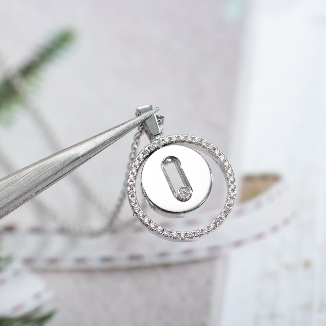 [Luxe Jewellery] LUCKY MOVE PM NECKLACE SILVER DIAMOND