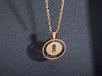 [LUXE JEWELRY]LUCKY MOVE PM NECKLACE PINK GOLD DIAMOND