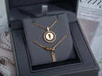 [LUXE JEWELRY]LUCKY MOVE PM NECKLACE PINK GOLD DIAMOND