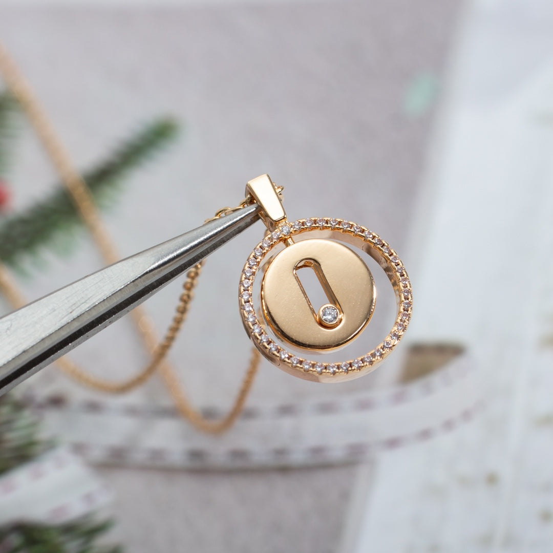 [Luxe Jewellery] LUCKY MOVE PM NECKLACE PINK GOLD DIAMOND