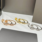 [Luxe Jewellery] CREOLES MOVE UNO PM DIAMOND EARRINGS
