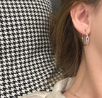 [Luxe Jewellery] CREOLES MOVE UNO PM DIAMOND EARRINGS