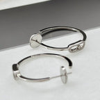 [LUXE JEWELRY]CREOLES MOVE UNO PM DIAMOND EARRINGS