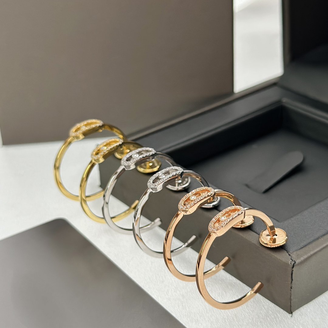 [Luxe Jewellery] CREOLES MOVE UNO PM DIAMOND EARRINGS