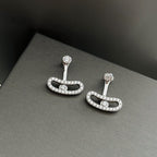 [Luxe Jewellery] MOVE UNO SILVER DIAMOND EARRINGS