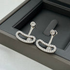 [Luxe Jewellery] MOVE UNO SILVER DIAMOND EARRINGS