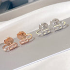 [Luxe Jewellery] CREOLES MOVE UNO MINI 1 DIAMOND EARRINGS