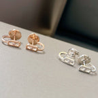 [Luxe Jewellery] CREOLES MOVE UNO MINI 1 DIAMOND EARRINGS
