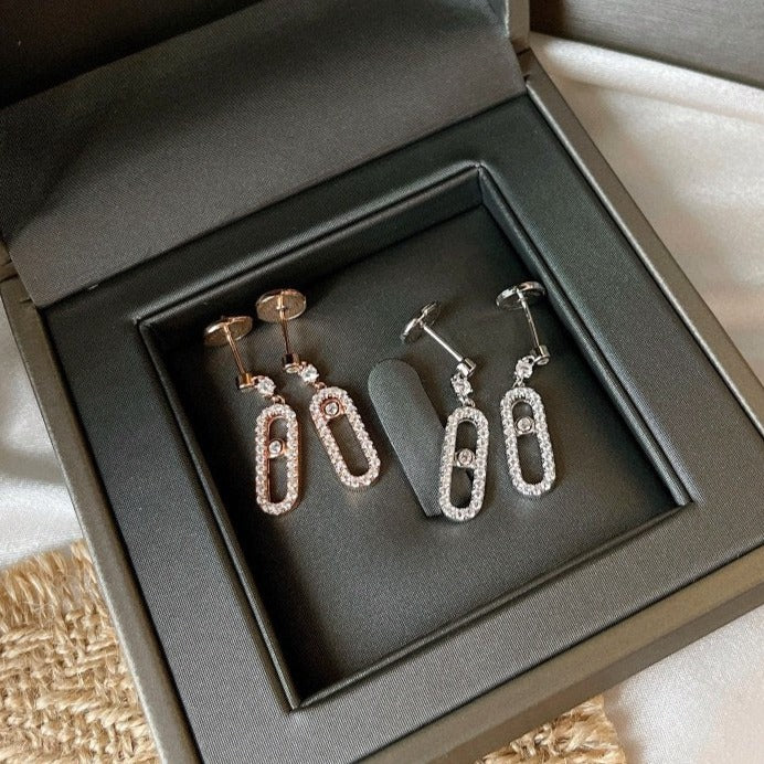 [Luxe Jewellery] DORMEUSES MOVE UNO DIAMOND EARRINGS