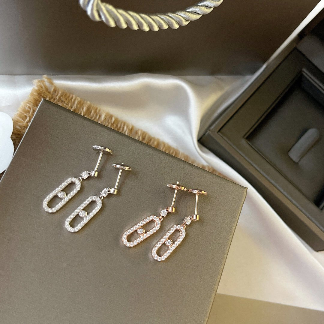 [LUXE JEWELRY]DORMEUSES MOVE UNO DIAMOND EARRINGS