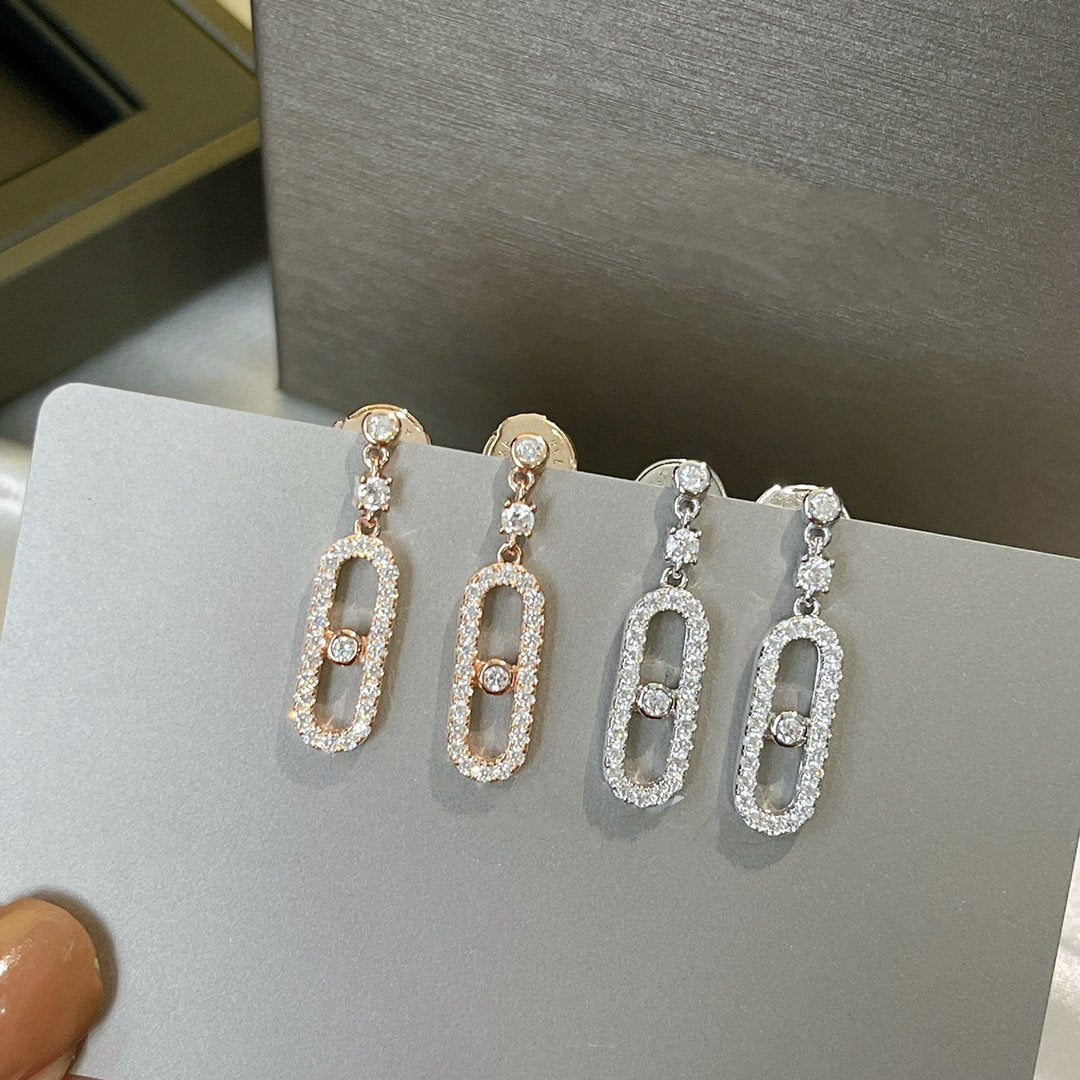 [LUXE JEWELRY]DORMEUSES MOVE UNO DIAMOND EARRINGS