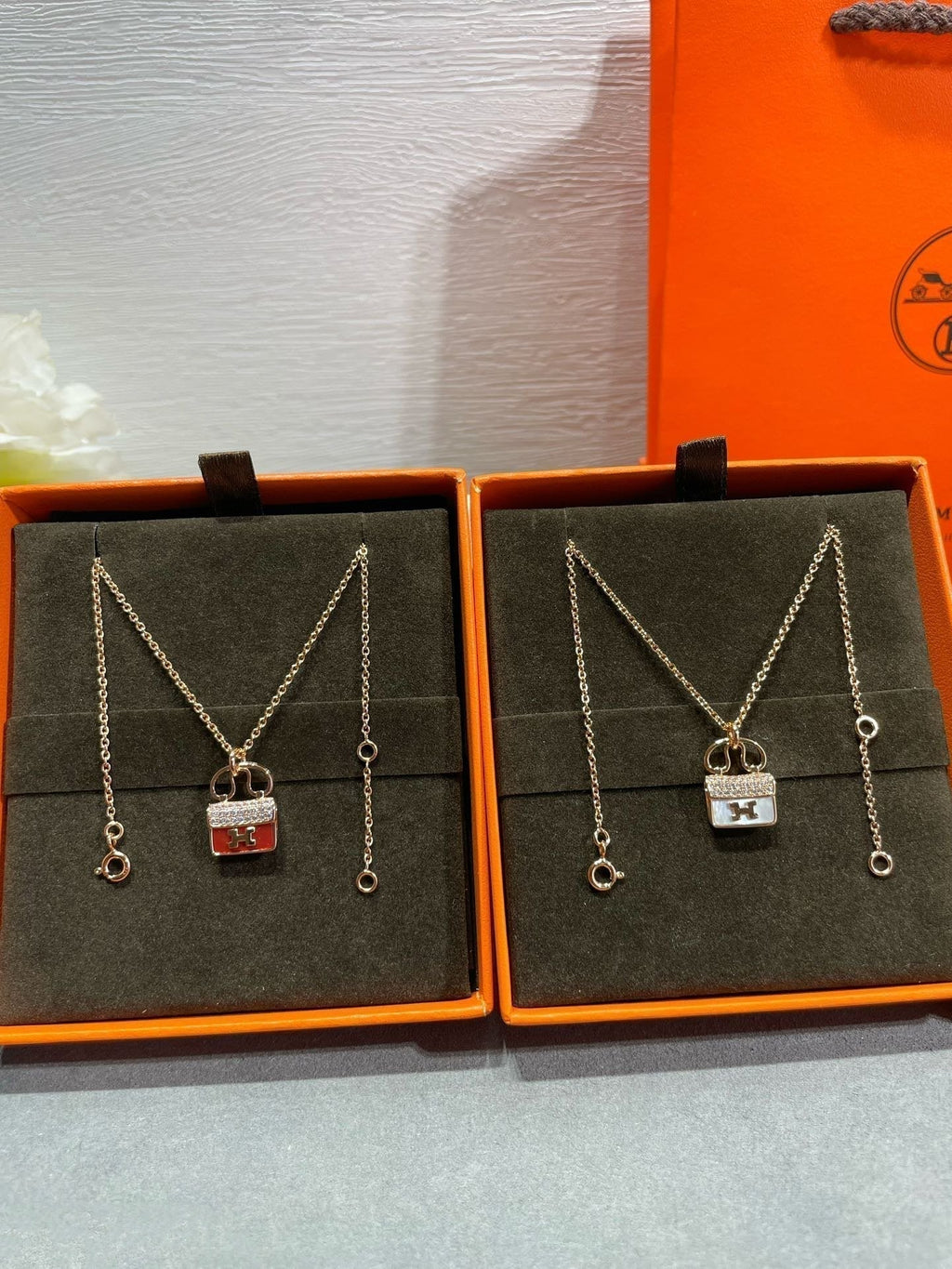 [LUXE JEWELRY]H CIRCE MOISSANITE PENDANT NECKLACE GOLD