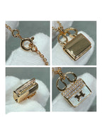 [LUXE JEWELRY]H CIRCE MOISSANITE PENDANT NECKLACE GOLD