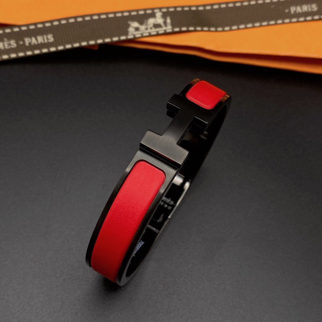 [LUXE JEWELRY]CLIC HM SO BLACK RED BRACELET