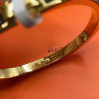 [LUXE JEWELRY]CLASSIC HM CLIC BLACK 8MM ENAMEL BRACELET